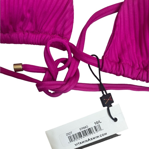 NEW VITAMIN A Cosmo Bikini Top size Large/10 - Picture 5 of 11
